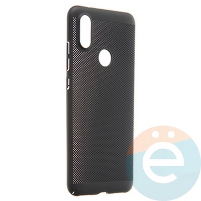 Накладка пластиковая перфорированная на Xiaomi Mi 6X/A2 черная - фото 22964