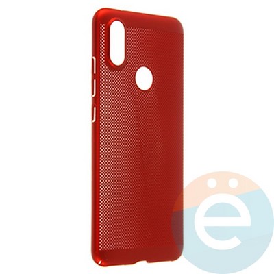 Накладка пластиковая перфорированная на Xiaomi Mi 6X/A2 красная - фото 22967