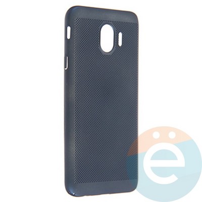 Накладка пластиковая перфорированная на Samsung Galaxy J4 (2018) синяя - фото 22985
