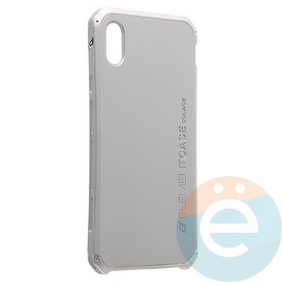 Накладка противоударная Element Case на Apple iPhone XS Max серебристая - фото 23140