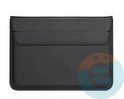 Конверт для ноутбука и планшета (15-16 Дюймов) из экокожи на магните черный - фото 23593