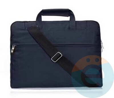 Сумка для ноутбука и планшета (13-14 Дюймов) тканевая с ручками синяя - фото 23581