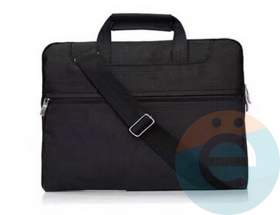 Сумка для ноутбука и планшета (15-16 Дюймов) тканевая с ручками черная - фото 23594