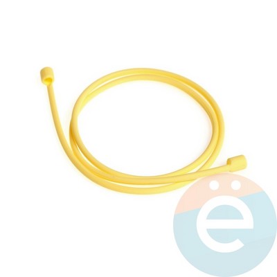 Шнурок силиконовый для Apple Airpods оранжевый - фото 25530