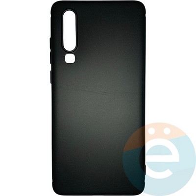 Накладка силиконовая Soft Touch ультратонкая для Huawei P 30 черная - фото 25807