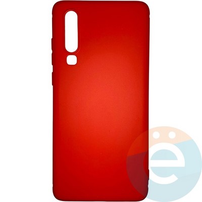 Накладка силиконовая Soft Touch ультратонкая для Huawei P 30 красная - фото 25808