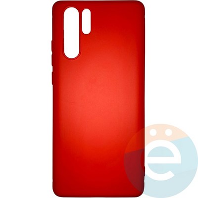 Накладка силиконовая Soft Touch ультратонкая для Huawei P 30 Pro красная - фото 25812