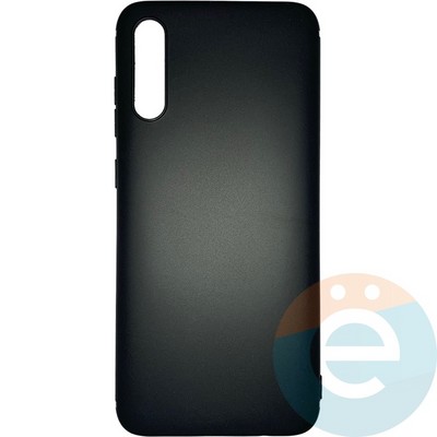 Накладка силиконовая Soft Touch ультратонкая для Samsung Galaxy A70 черная - фото 25814