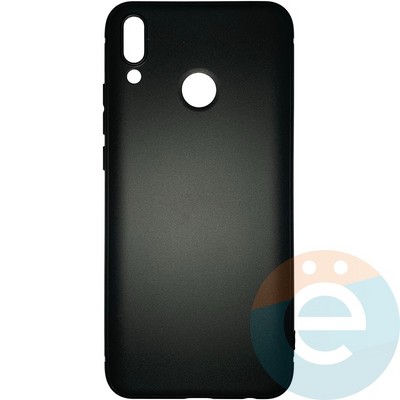 Накладка силиконовая Soft Touch ультратонкая для Huawei Y9 2019 черная - фото 25819