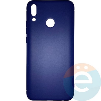 Накладка силиконовая Soft Touch ультратонкая для Huawei Y9 2019 синяя - фото 25820