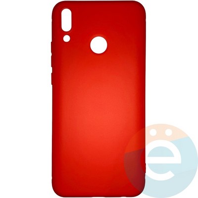 Накладка силиконовая Soft Touch ультратонкая для Huawei Y9 2019 красная - фото 25821