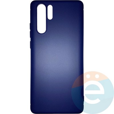 Накладка силиконовая Soft Touch ультратонкая для Huawei P 30 Pro синяя - фото 25826