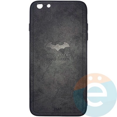 Накладка комбинированная джинсовая BAT для iPhone 6 Plus/6s Plus черная - фото 25852
