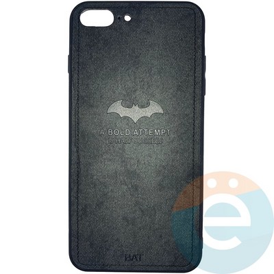 Накладка комбинированная джинсовая BAT для iPhone 7 Plus/8 Plus черная - фото 25859