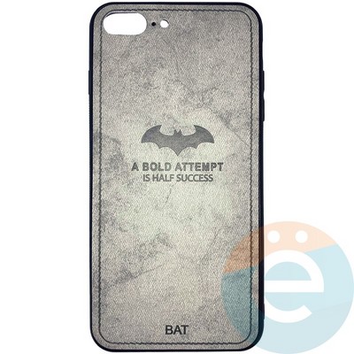 Накладка комбинированная джинсовая BAT для iPhone 7 Plus/8 Plus серая - фото 25860