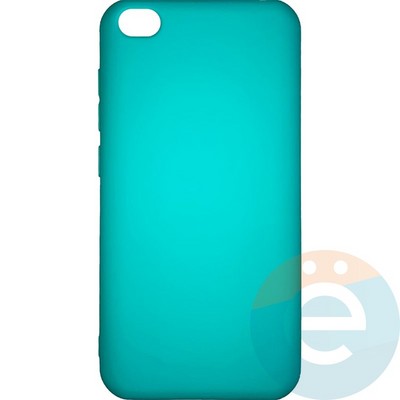Накладка силиконовая Soft Touch ультратонкая для Xiaomi redmi GO бирюзовая - фото 26106