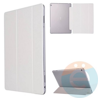 Чехол-книжка пластиковый для планшета Huawei MediaPad M3 10.1 белый - фото 26144
