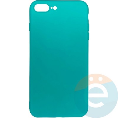 Накладка силиконовая Soft Touch ультратонкая для Apple iPhone 7 Plus/8 Plus бирюзовая - фото 26208