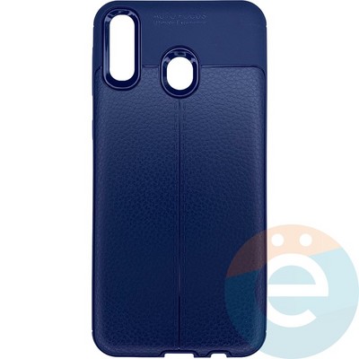 Накладка силиконовая Carbon 360 на Samsung M20 синяя - фото 26315