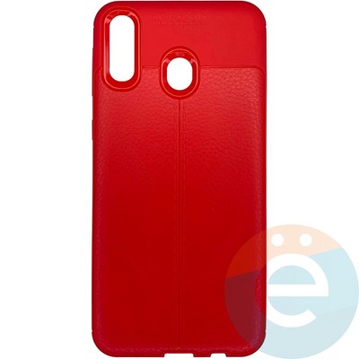 Накладка силиконовая Carbon 360 на Samsung M20 красная - фото 26316