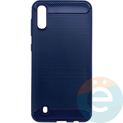 Накладка силиконовая Carbon 360 на Samsung M10 синяя - фото 26319