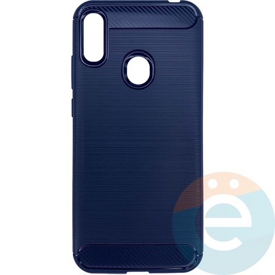 Накладка силиконовая Carbon 360 на Huawei Y6 2019/Honor 8A синяя - фото 26322