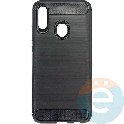 Накладка силиконовая Carbon 360 на Huawei P-Smart 2019/Honor 10 Lite серая - фото 26330