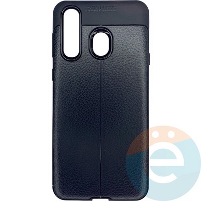 Накладка силиконовая Carbon 360 на Samsung A8S черная - фото 26334