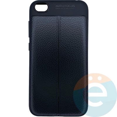 Накладка силиконовая 360 с кожаными вставками на Xiaomi Redmi GO черная - фото 26344