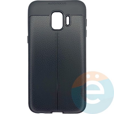 Накладка силиконовая 360 с кожаными вставками на Samsung Galaxy J2 Core серая - фото 26369