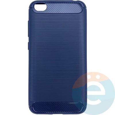 Накладка силиконовая Carbon 360 на Xiaomi Redmi Go синяя - фото 26371