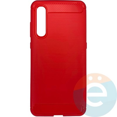 Накладка силиконовая Carbon 360 на Xiaomi Mi 9 красная - фото 26379