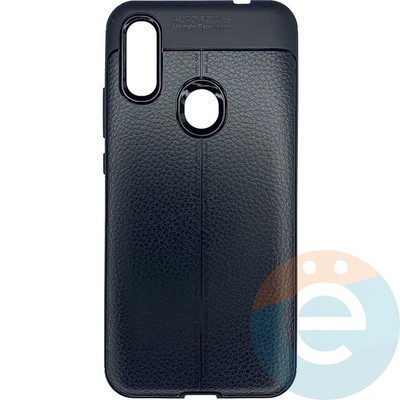 Накладка силиконовая 360 с кожаными вставками на Xiaomi Redmi 7 черная - фото 26397