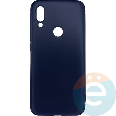 Накладка силиконовая Soft Touch ультратонкая для Xiaomi Redmi 7 черная - фото 26401