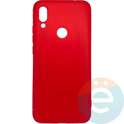 Накладка силиконовая Soft Touch ультратонкая для Xiaomi Redmi 7 красная - фото 26402