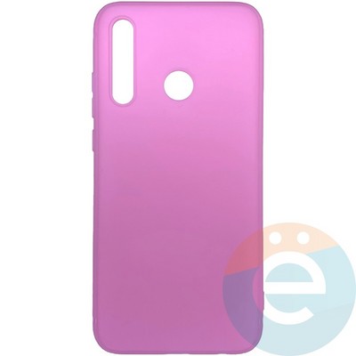 Накладка силиконовая Soft Touch ультратонкая для Huawei Honor 20i розовая - фото 26404