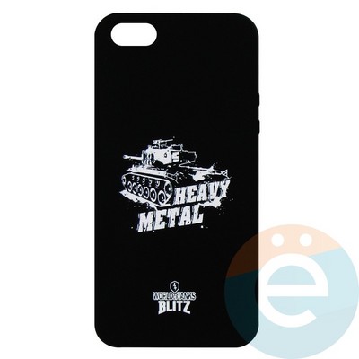 Накладка силиконовая World of Tanks Heavy Metal для iPhone 5/5s/SE (вид1) - фото 26616