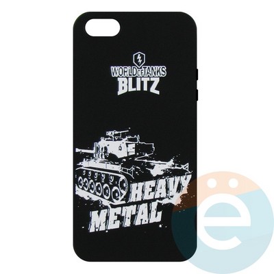 Накладка силиконовая World of Tanks Heavy Metal для iPhone 5/5s/SE (вид2) - фото 26613