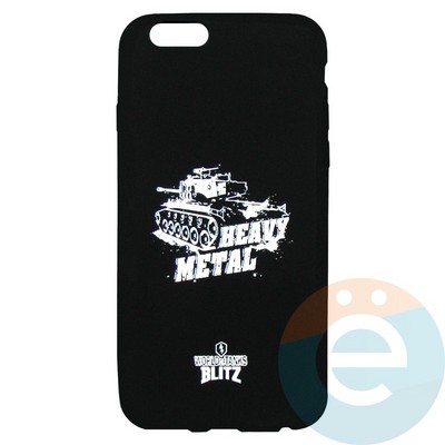 Накладка силиконовая World of Tanks Heavy Metal для iPhone 6/6s (вид1) - фото 26609