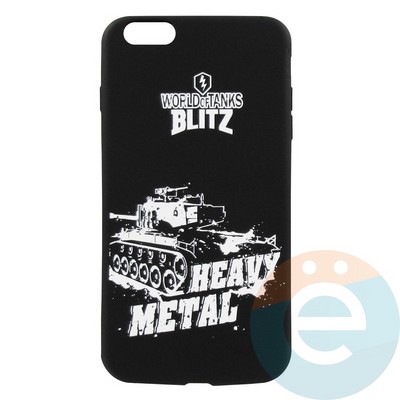 Накладка силиконовая World of Tanks Heavy Metal для iPhone 6/6s Plus (вид2) - фото 26611