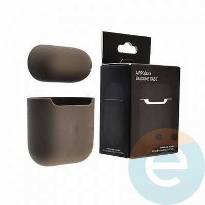 Чехол силиконовый для наушников Apple AirPods 1/2 ультра-тонкий lavender gray - фото 26667