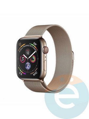 Металлический ремешок Milanese Band для Apple Watch 42/44  mm шампань - фото 27769