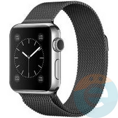 Металлический ремешок Milanese Band для Apple Watch 42/44 mm серый - фото 27777