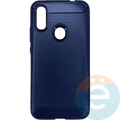 Накладка силиконовая Carbon 360 на Xiaomi Redmi 7 синяя - фото 28039