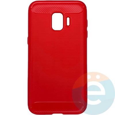 Накладка силиконовая Carbon 360 на Samsung J2 Core красная - фото 28042