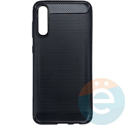 Накладка силиконовая Carbon 360 на Samsung A50 черная - фото 28049