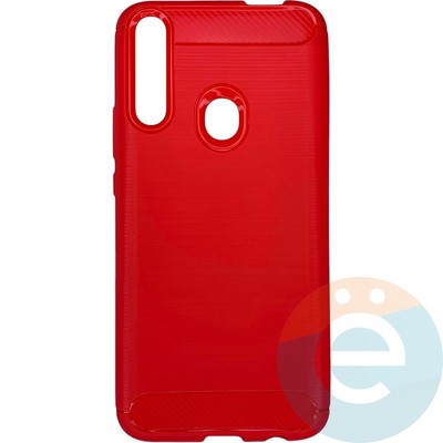 Накладка силиконовая Carbon 360 на Huawei P smart Z красная - фото 28058