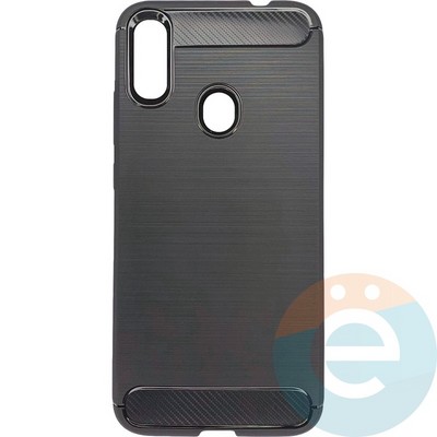 Накладка силиконовая Carbon 360 на Xiaomi Redmi Note 7 серая - фото 28073