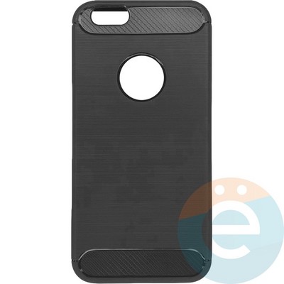 Накладка силиконовая Carbon 360 на Apple IPhone 6/6s серая - фото 28079