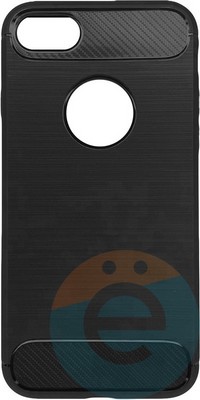 Накладка силиконовая Carbon 360 на Apple IPhone 7/8 серая - фото 28086